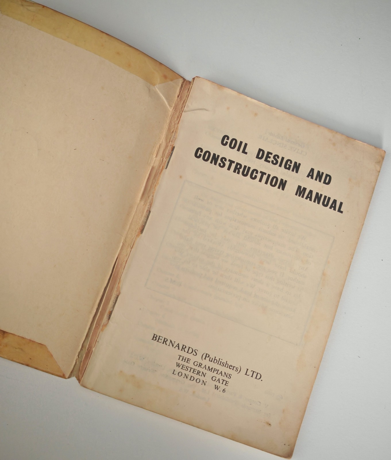 Vintage Coil Design and Construction Manual No.160 Bernards Radio Book 1960 Elec