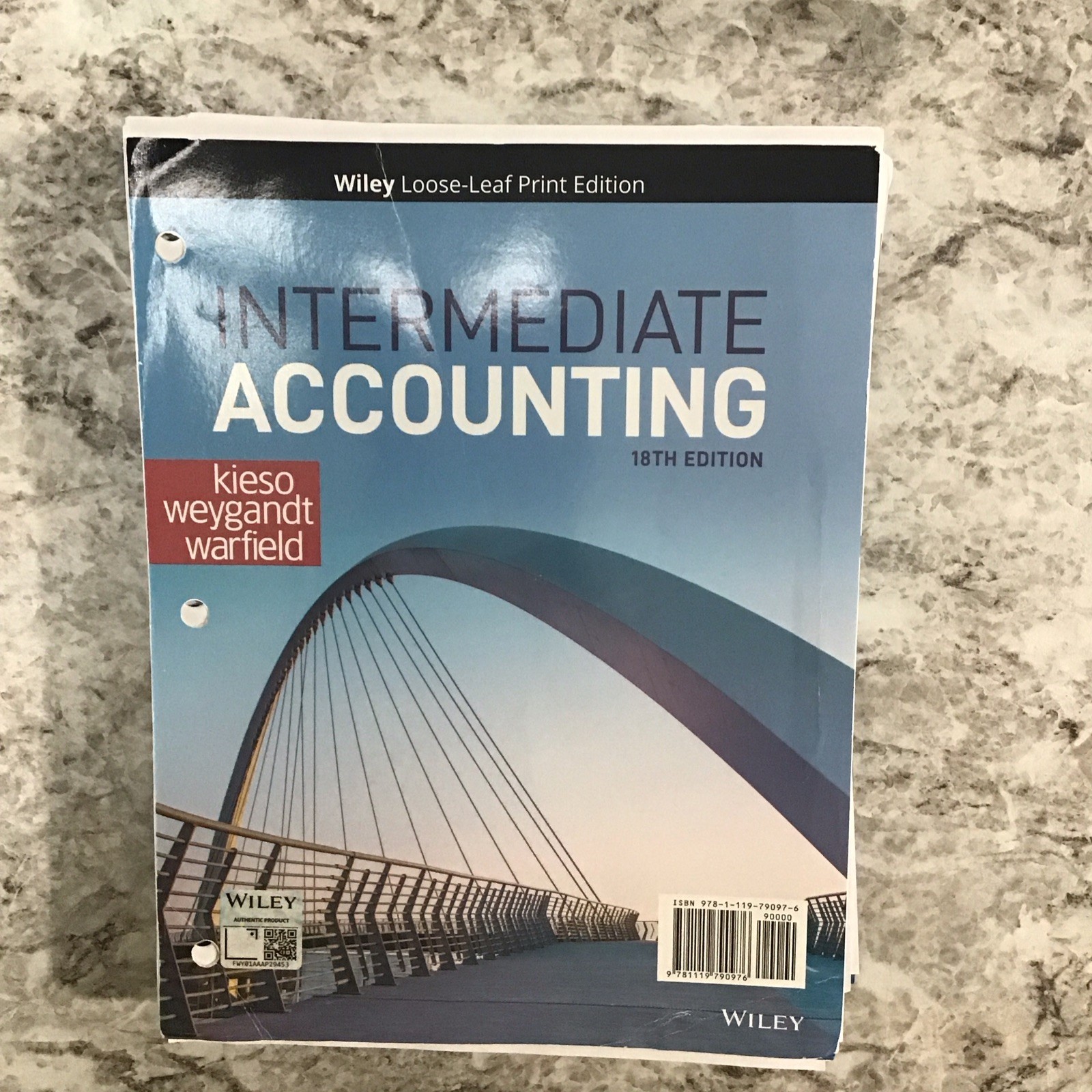 Intermediate Accounting, Looseleaf: 18th Edition; Kelso, Weygandt, Warfield