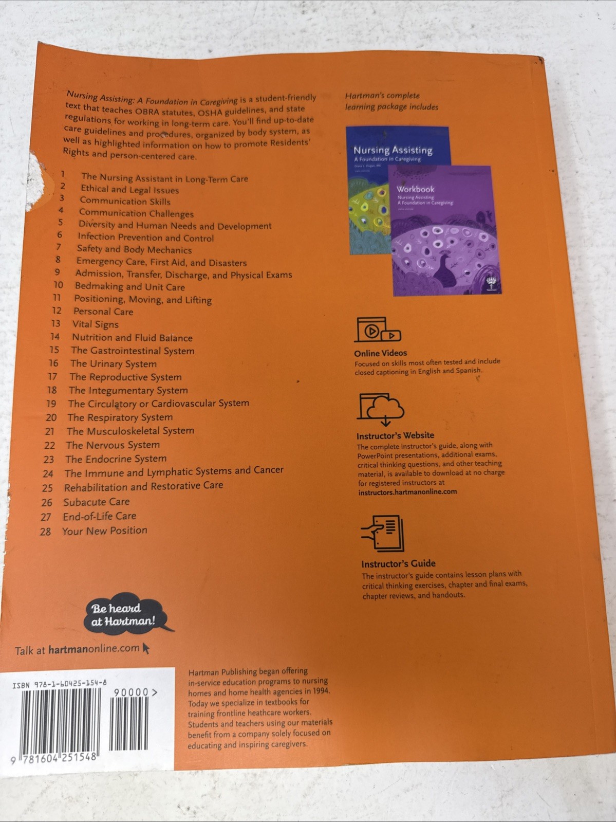 Nursing Assisting: A Foundation in Caregiving. Sixth Ed. – Good