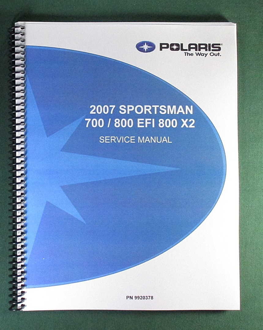 2007 Sportsman 700/800/800 X2 Service Manual: 394 Pages & Protective Covers