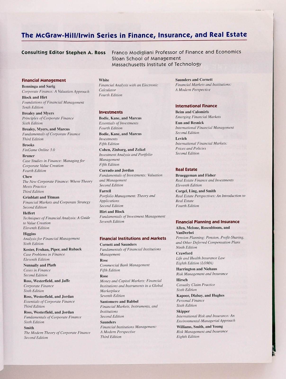Fundamentals of Corporate Finance Standard Edition Ross Westerfield Jordan 6th
