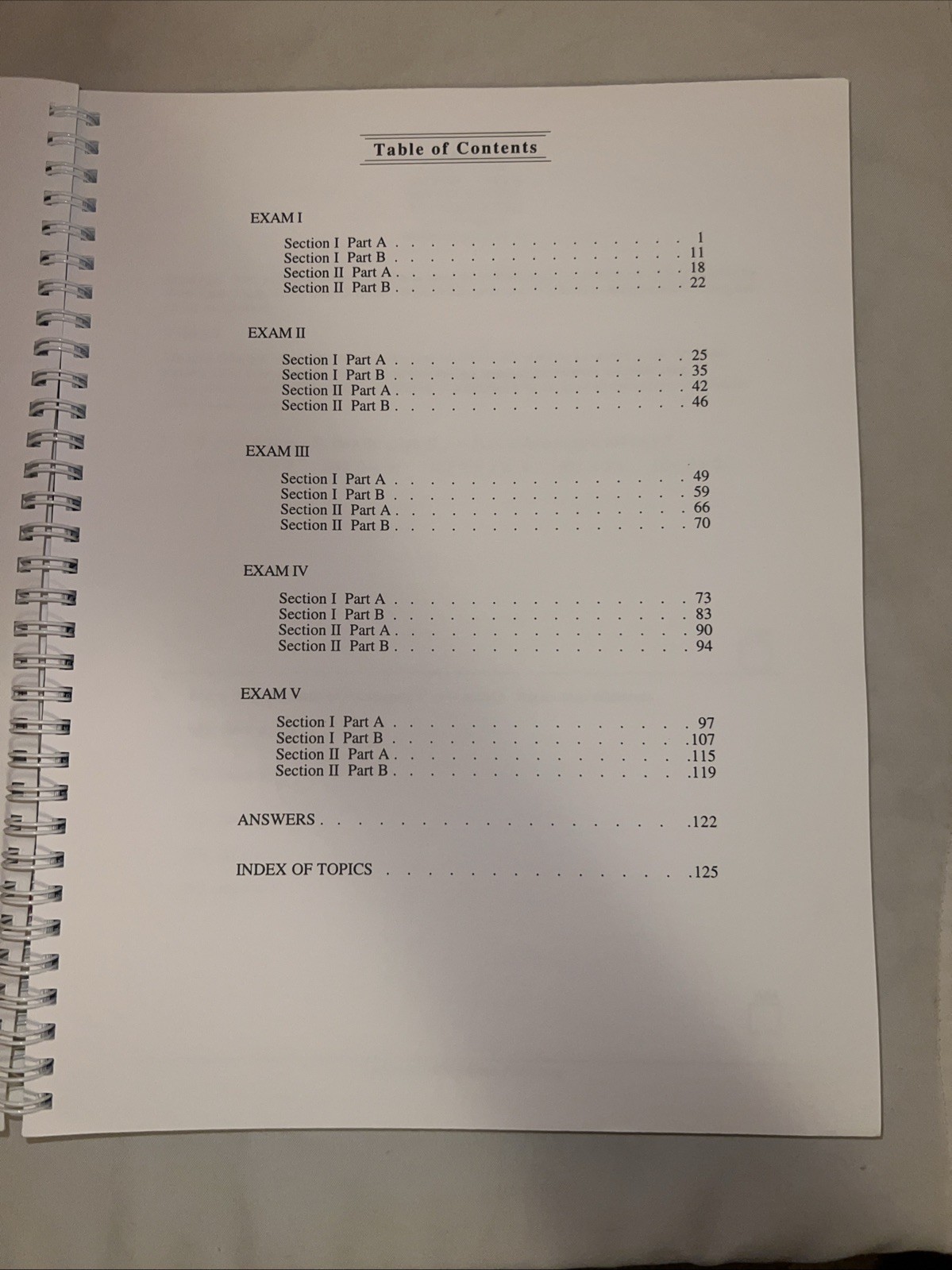 Y2K Preparing For The AP Calculus (AB) Examination Textbook – Vintage – LIKE NEW