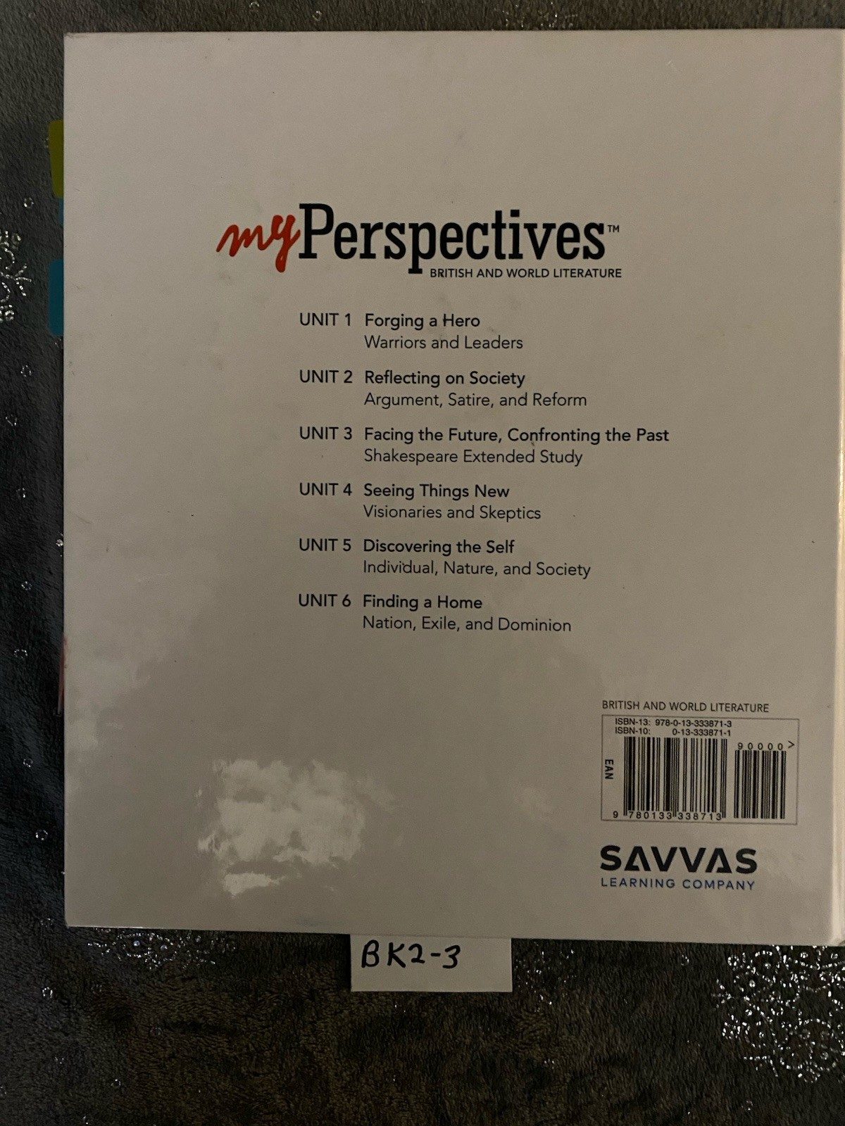 MY PERSPECTIVES, British & World LITERATURE, Teachers Edition Very Good-Tabbed