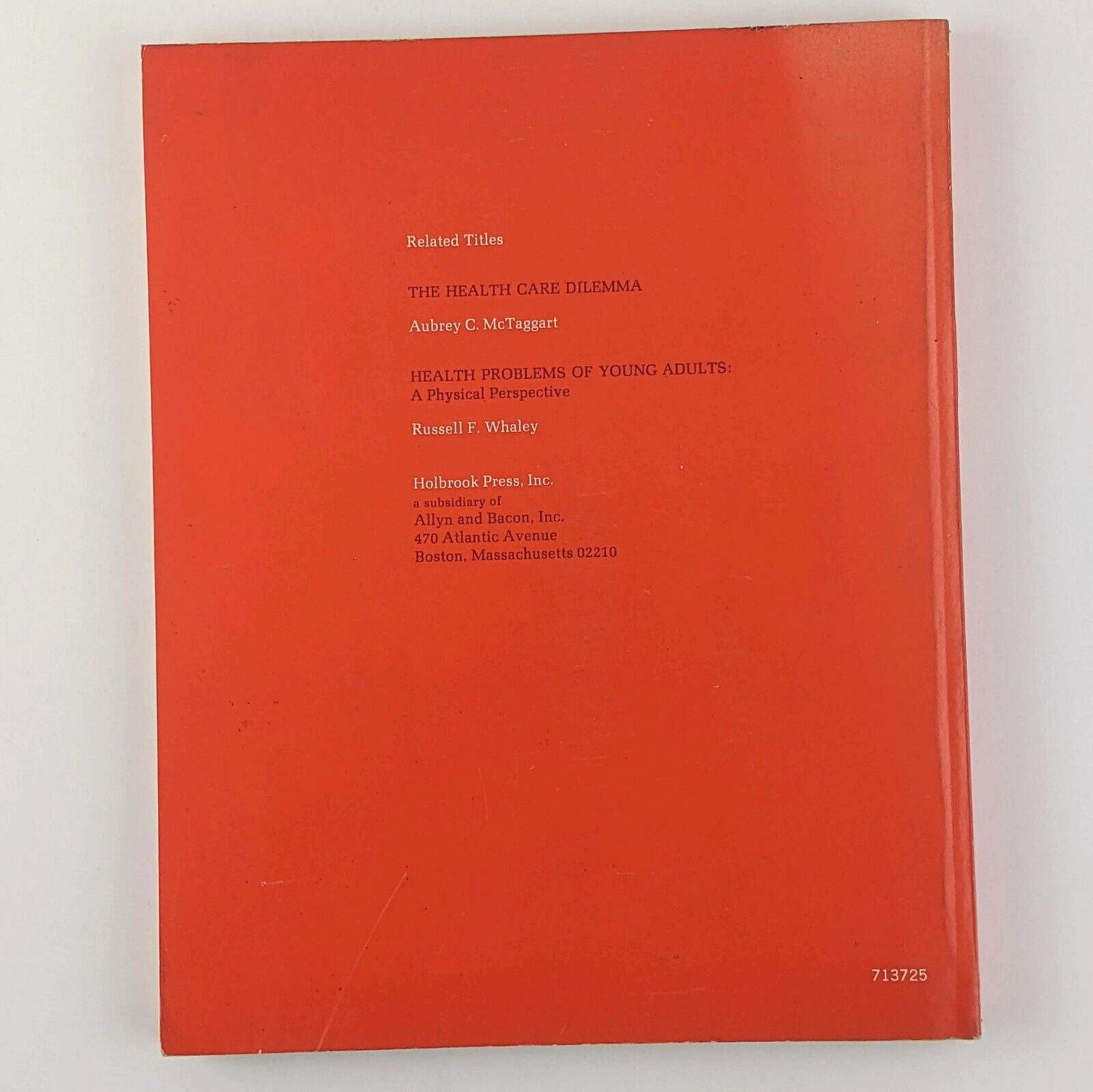 The Concept Of Health 2nd Edition (1973) Donald Read, Vintage Textbook