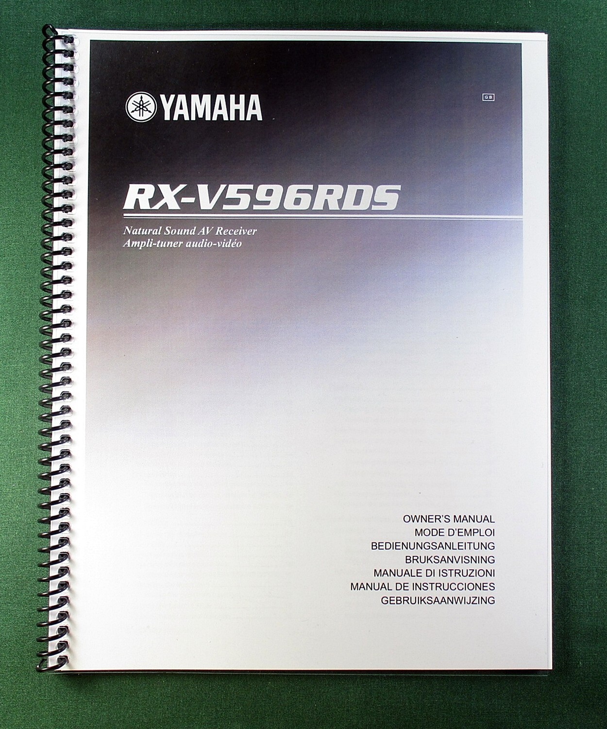 Yamaha RX-596RDS Instruction Manual: 70 Pages & Protective Covers!