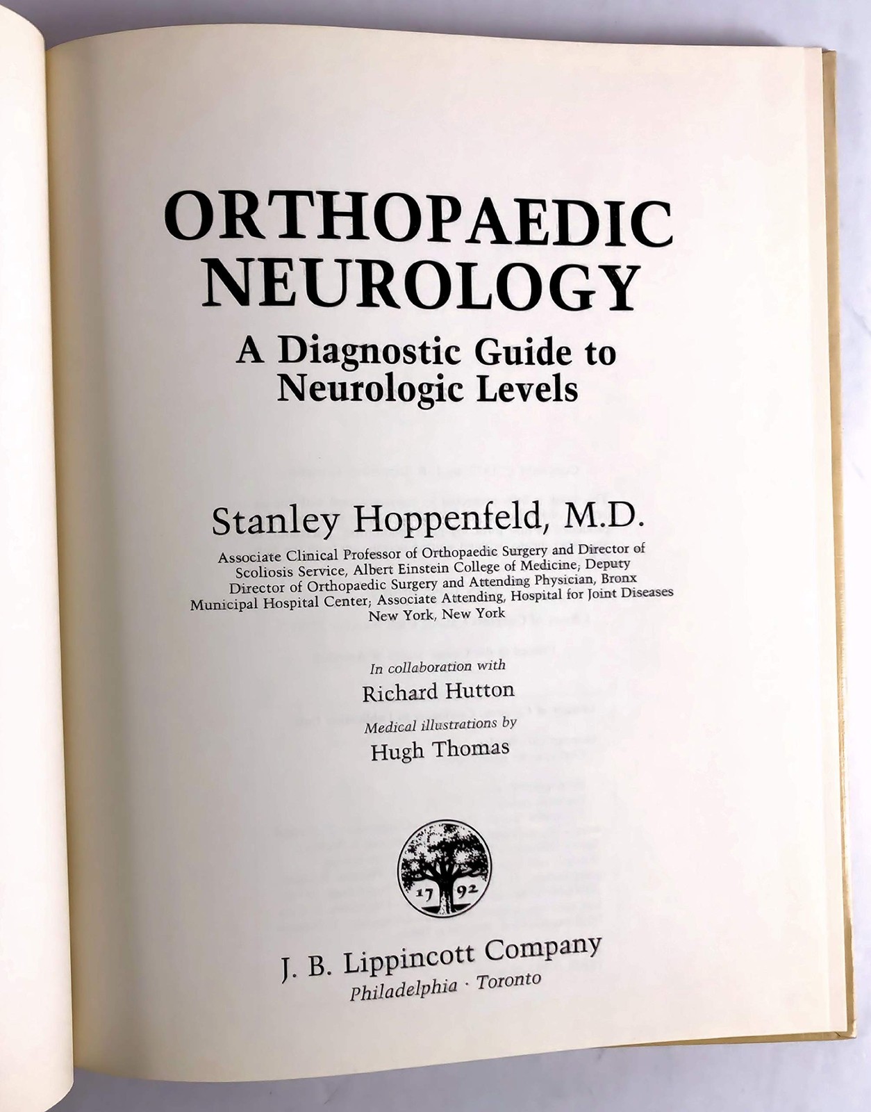 Orthopaedic Neurology: A Diagnostic Guide to Neurologic Levels