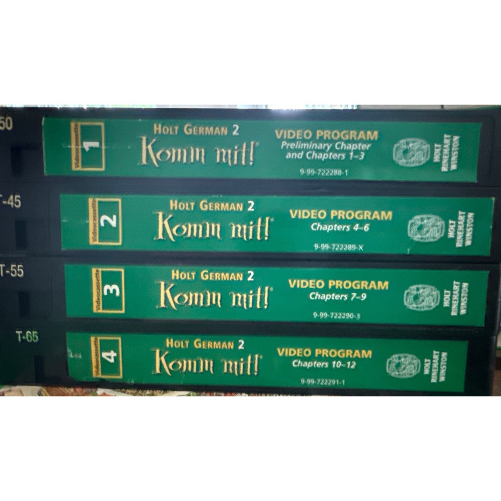 Komm Mit Holt German Level 2 Teacher Resource Lot Textbook VHS Guides