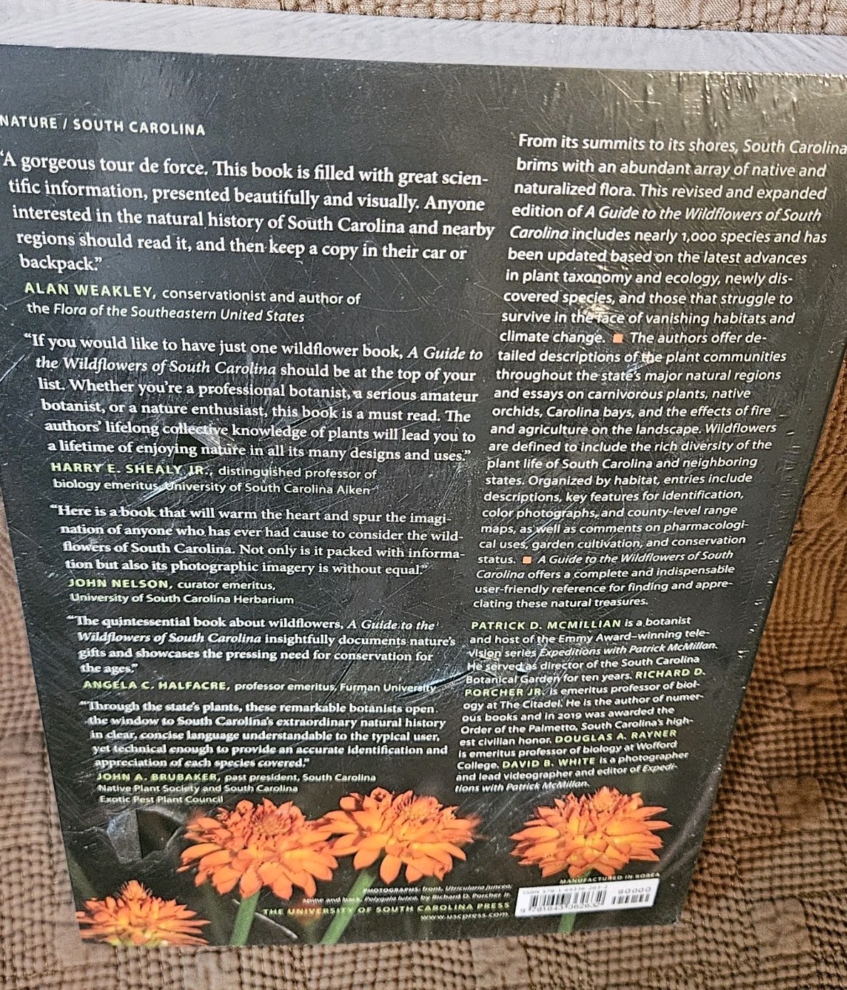 A Guide to the Wildflowers of South Carolina McMillan Brand New Sealed