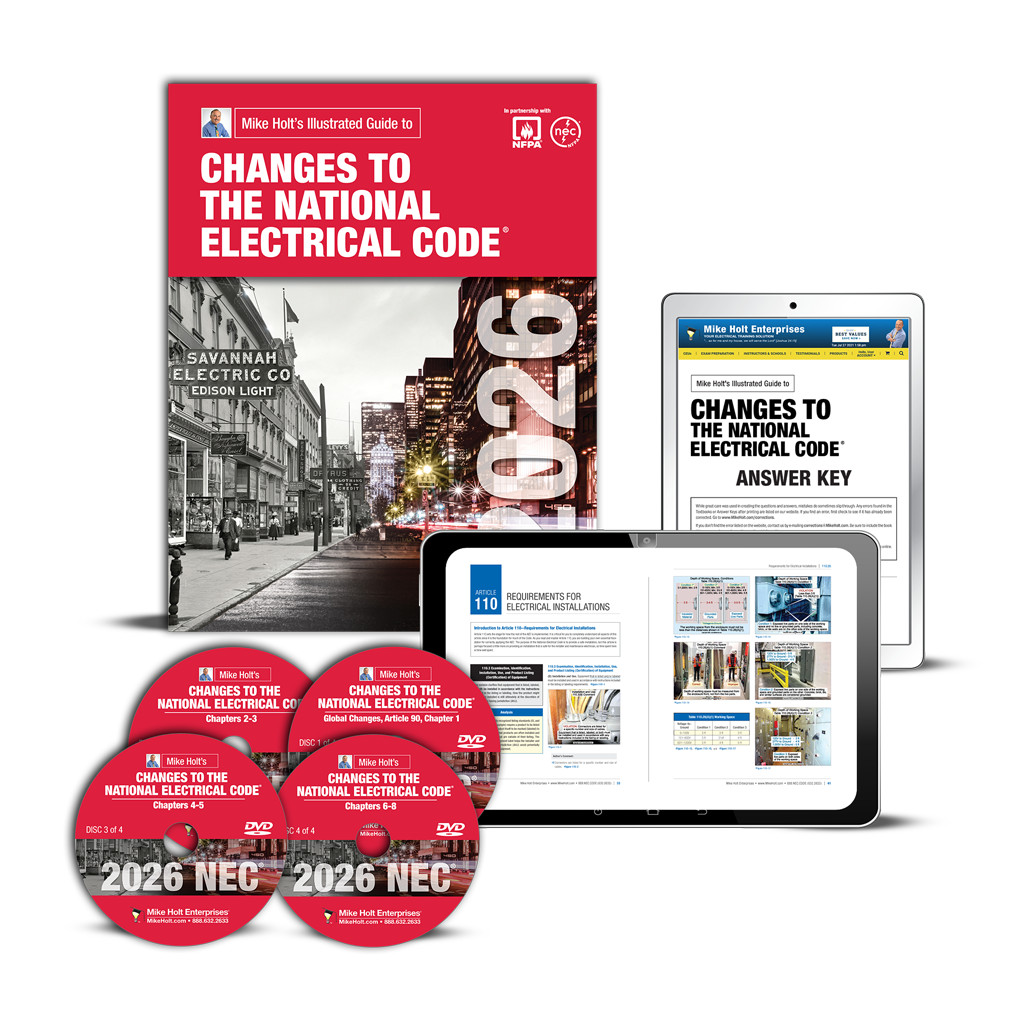 Mike Holt’s 2026 Changes to the NEC DVD Program