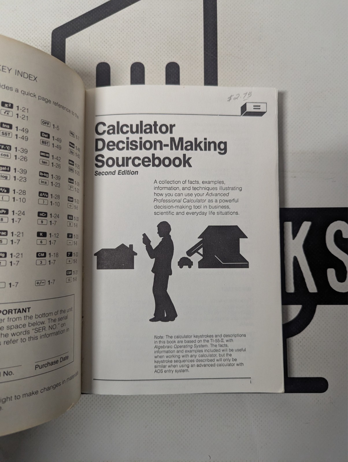 Calculator Decision-Making Sourcebook Second Edition by Texas Instruments 1981