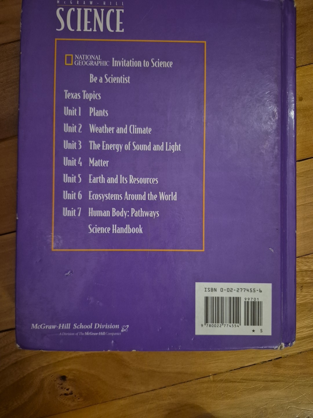 McGraw Hill Science (Texas Edition) – Level 5 HC Textbook