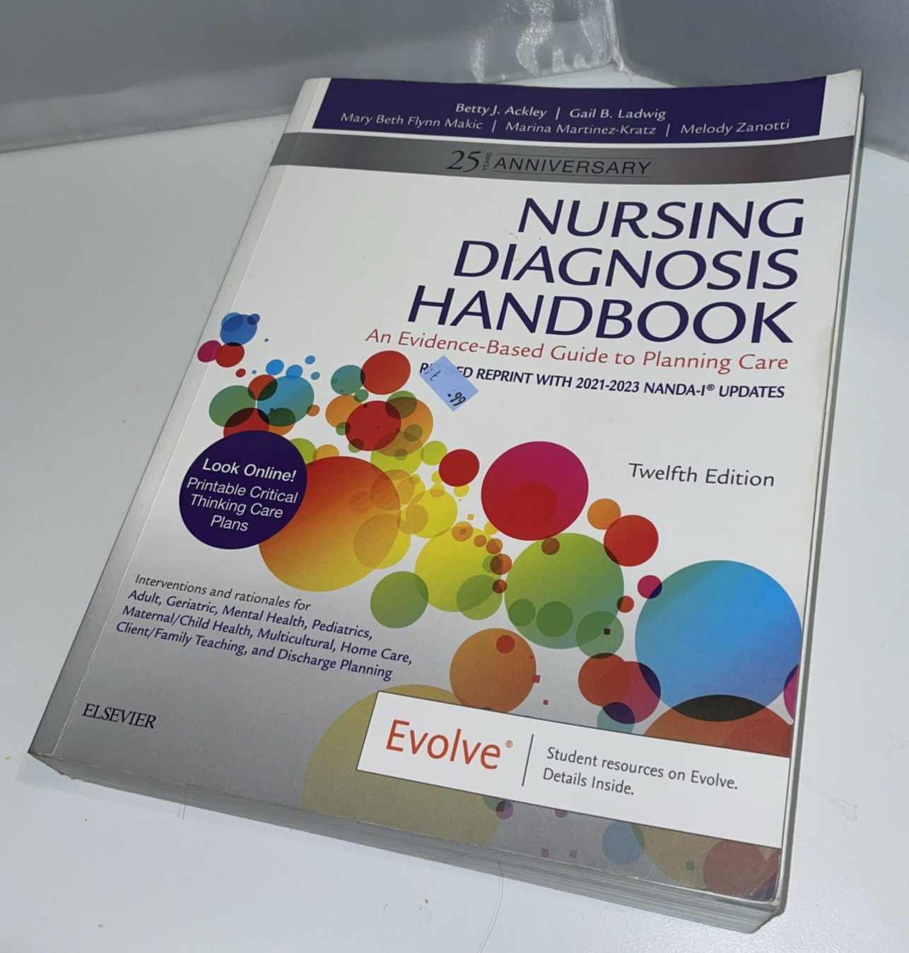 Nursing Diagnosis Handbook, 12th Edition – Paperback, by Ackley MSN EdS – Good