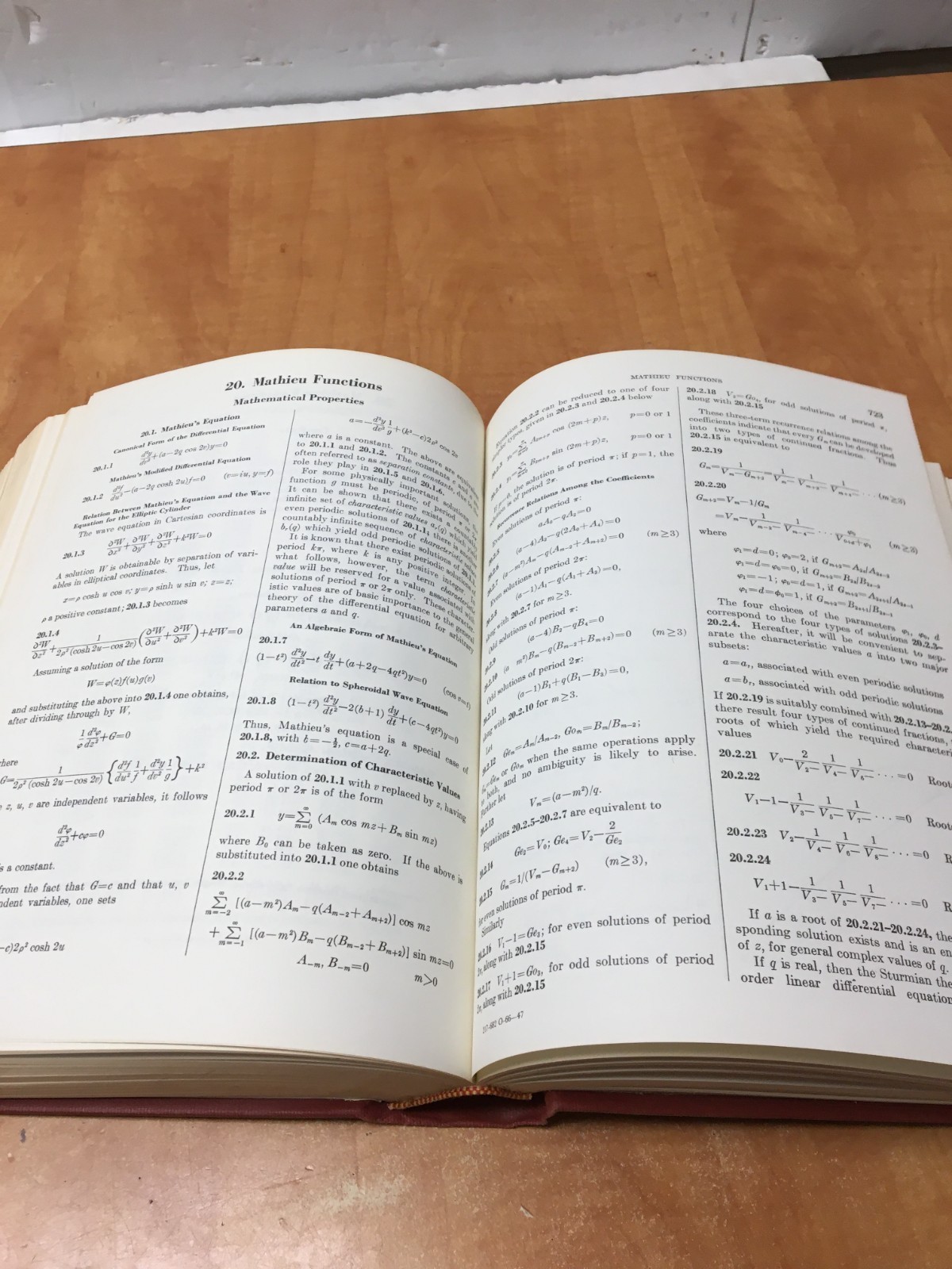 Handbook of Mathematical Functions W/Formulas, Graphs & Mathematical Tables 1966