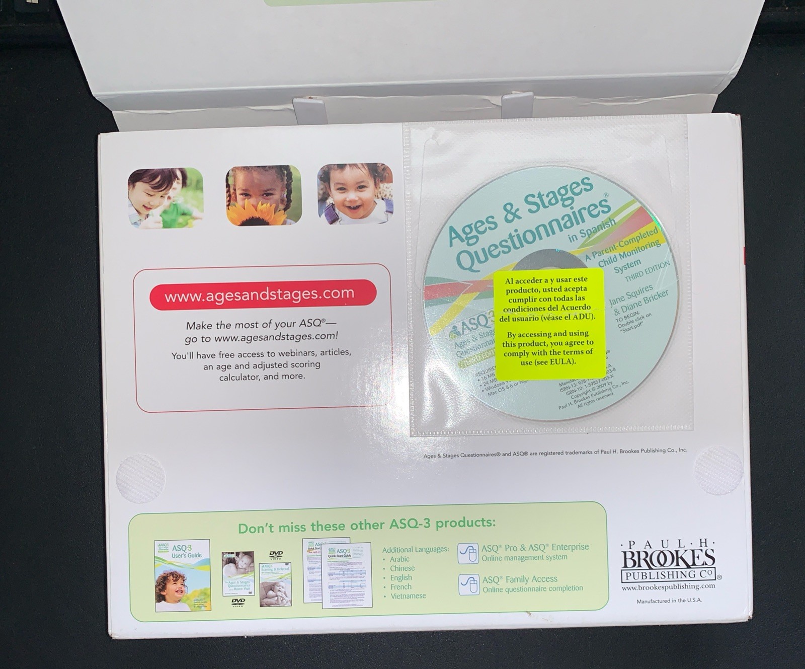 Ages and Stages Questionnaires® in Spanish : A Parent-Completed Child Monitoring