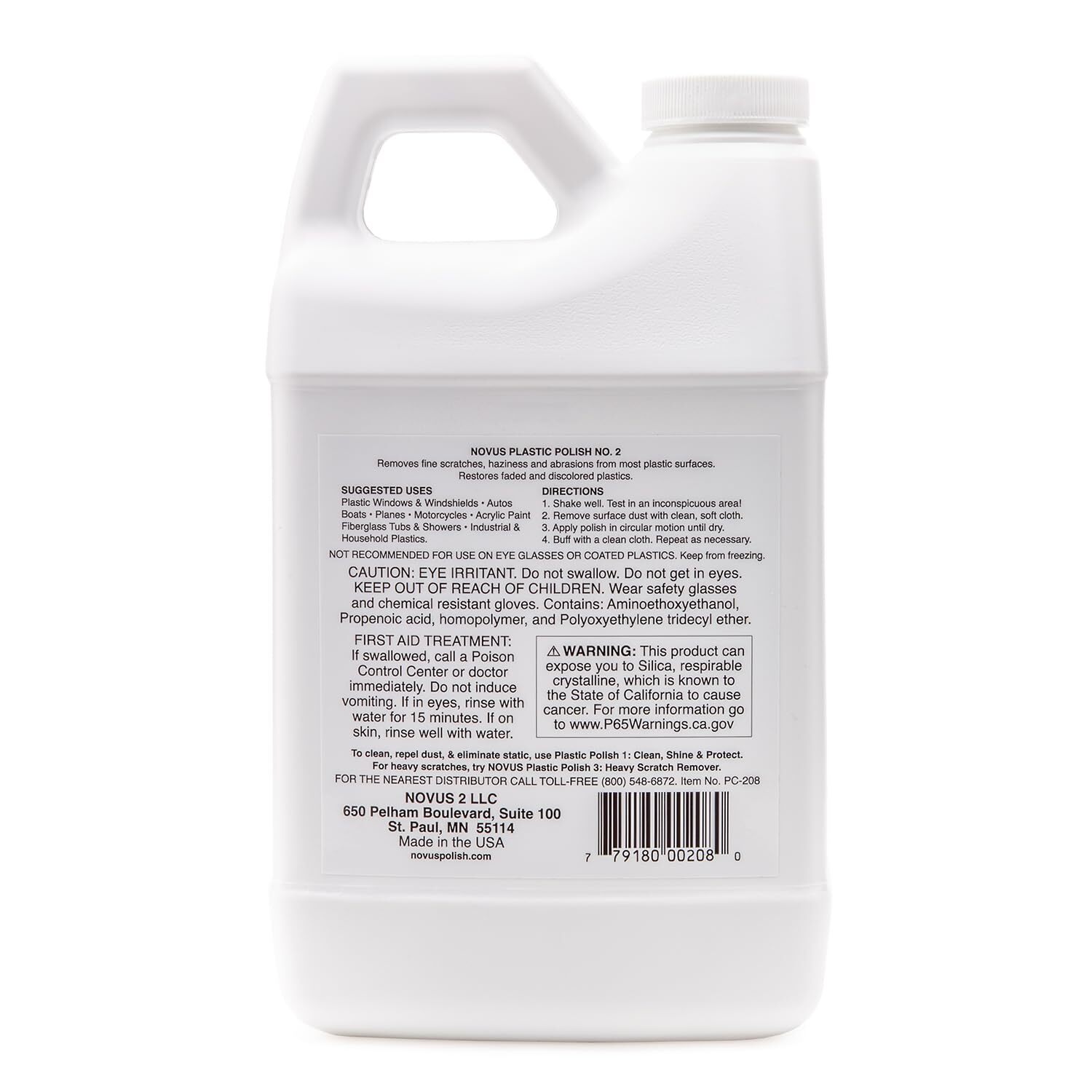 7072 Fine Scratch Remover #2 64oz Bottle Automotive Paint Restoration Polish