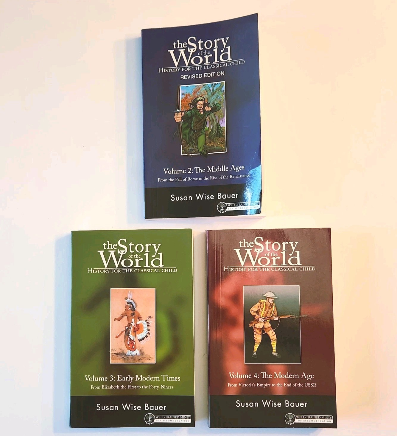 Story of the World Book Set Vol 2, 3, 4 MIDDLE EARLY MODERN AGE Susan Wise Bauer
