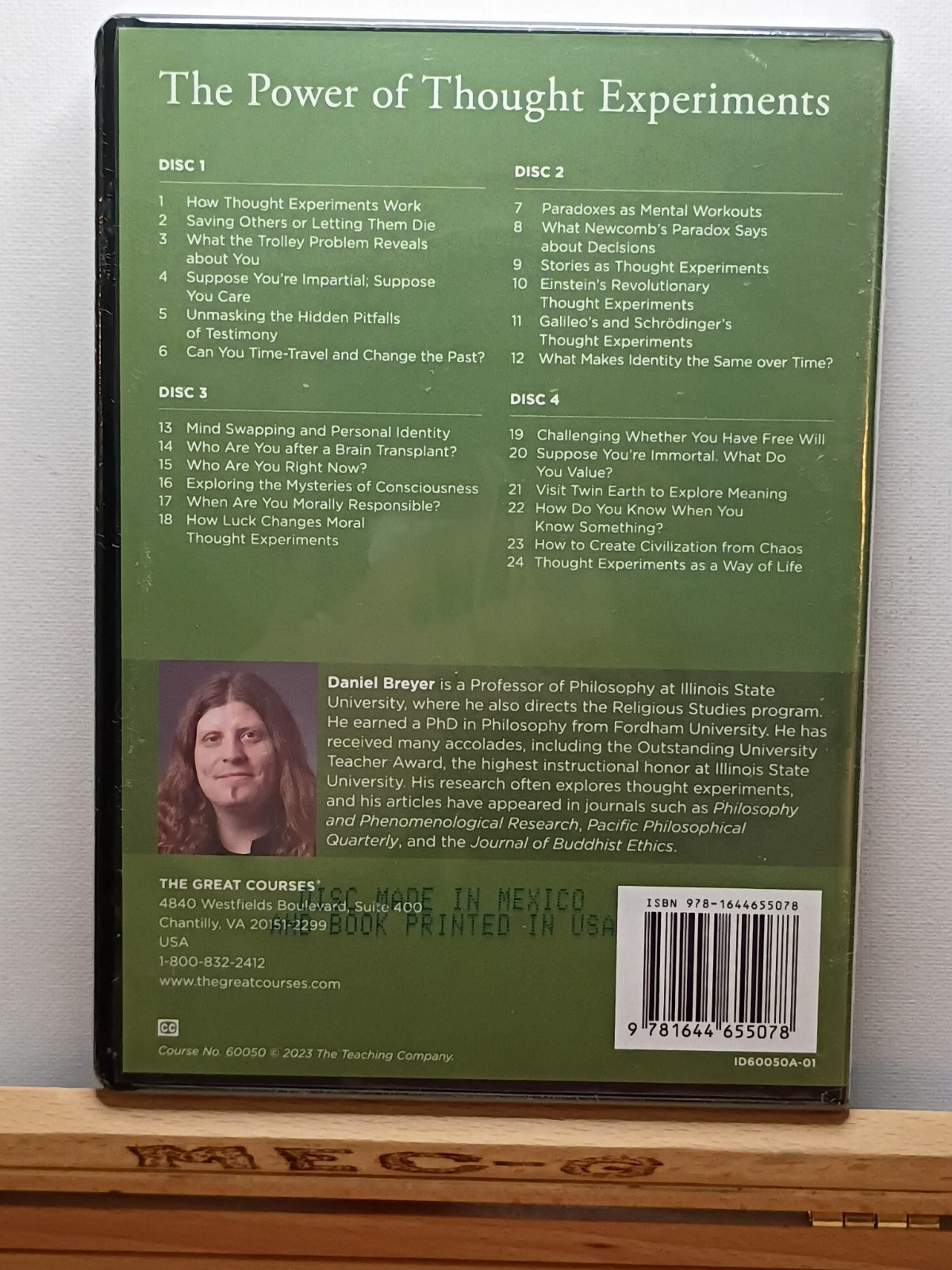The Great Courses: The Power of Thought Experiments 4 DVD Set + Guidebook