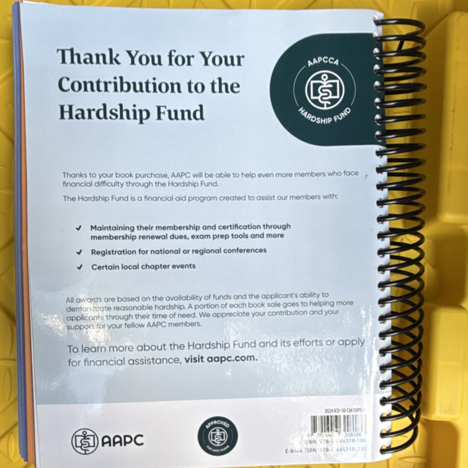 AAPC ICD-10-CM Expert 2024 Spiral Bound Diagnosis Codes Medical Textbook