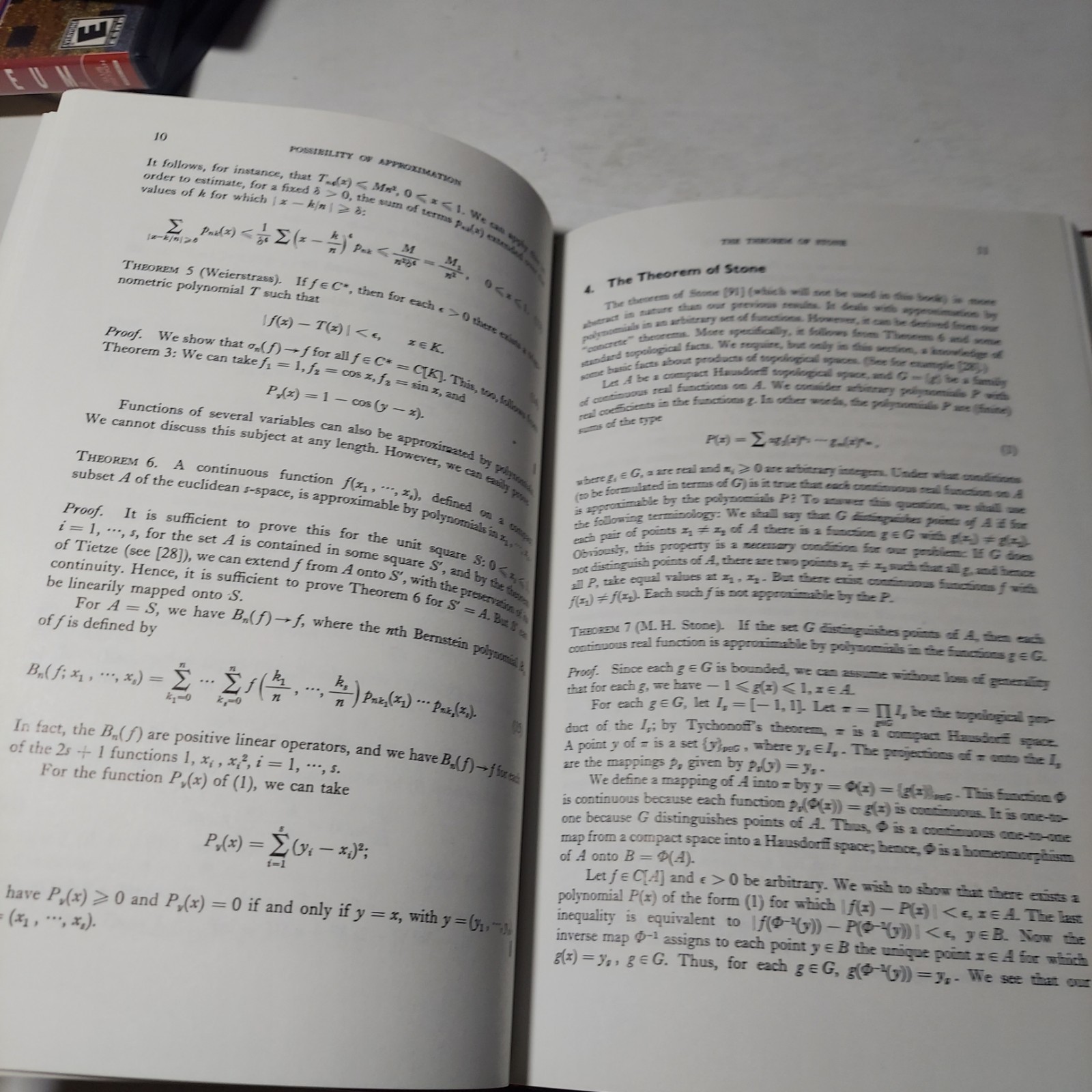 APPROXIMATION THEORY – G.G. Lorentz Ex-libris