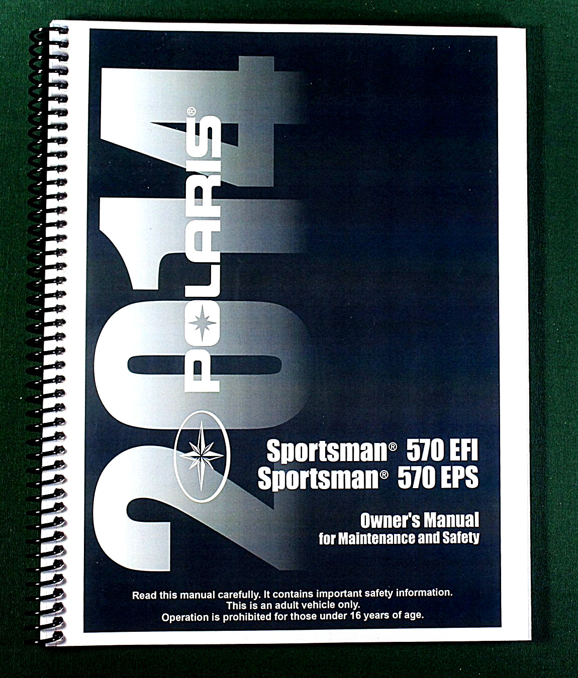 2014 Polaris Sportsman 570 EFI ATV Owner’s Manual: 149 Pages & Clear Covers!