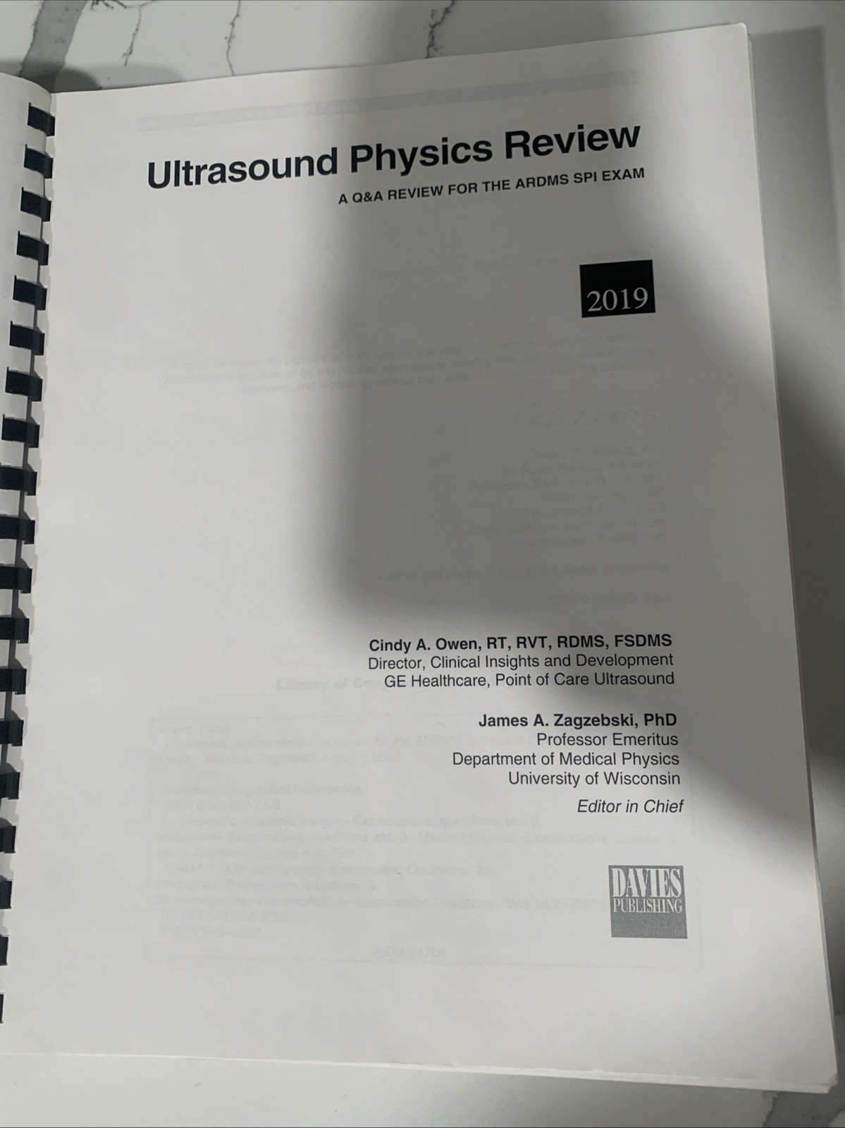 Ultrasound Physics Review by Cindy A. Owen (2000, Trade Paperback)