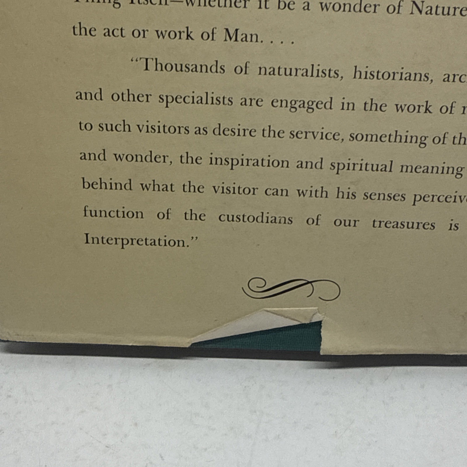 Interpreting Our Heritage Freeman Tilden, 1957,