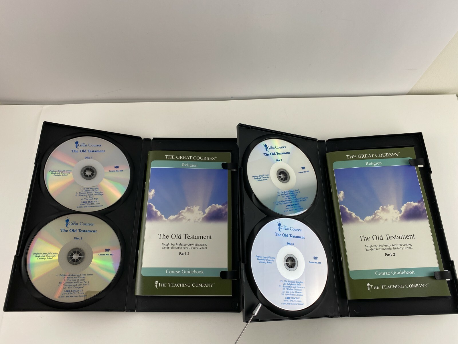 The Great Courses, Religion, The Old Testament, Part 1 & 2, DVD’s and Booklets
