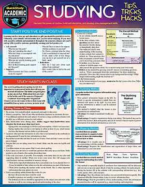 Studying Tips, Tricks & Hacks: – Paperback, by Barcharts Inc – Very Good