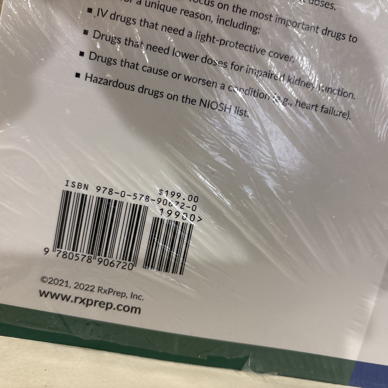 2022 NAPLEX Course Book / RxPrep UWorld Pharmacy Exam Study Guide / Sealed