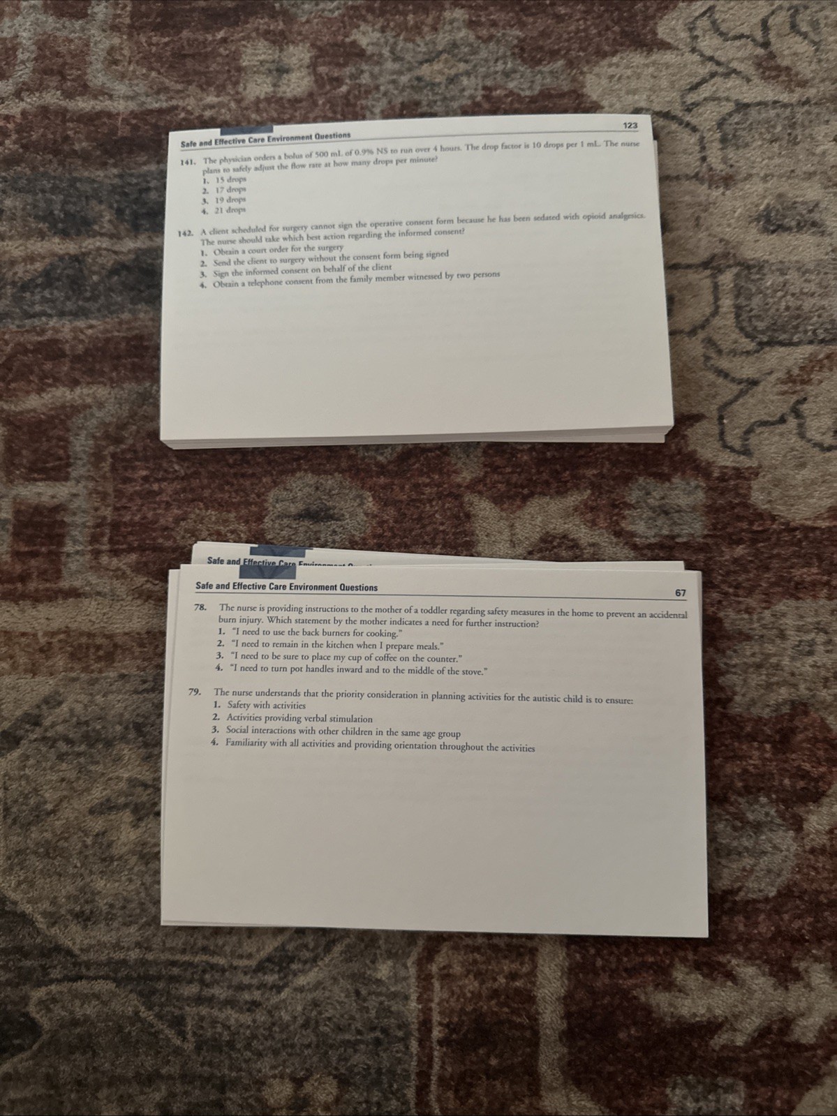 NCLEX-RN Exam by Linda Anne Silvestri and Angela Silvestri (2008, Cards,Flash…