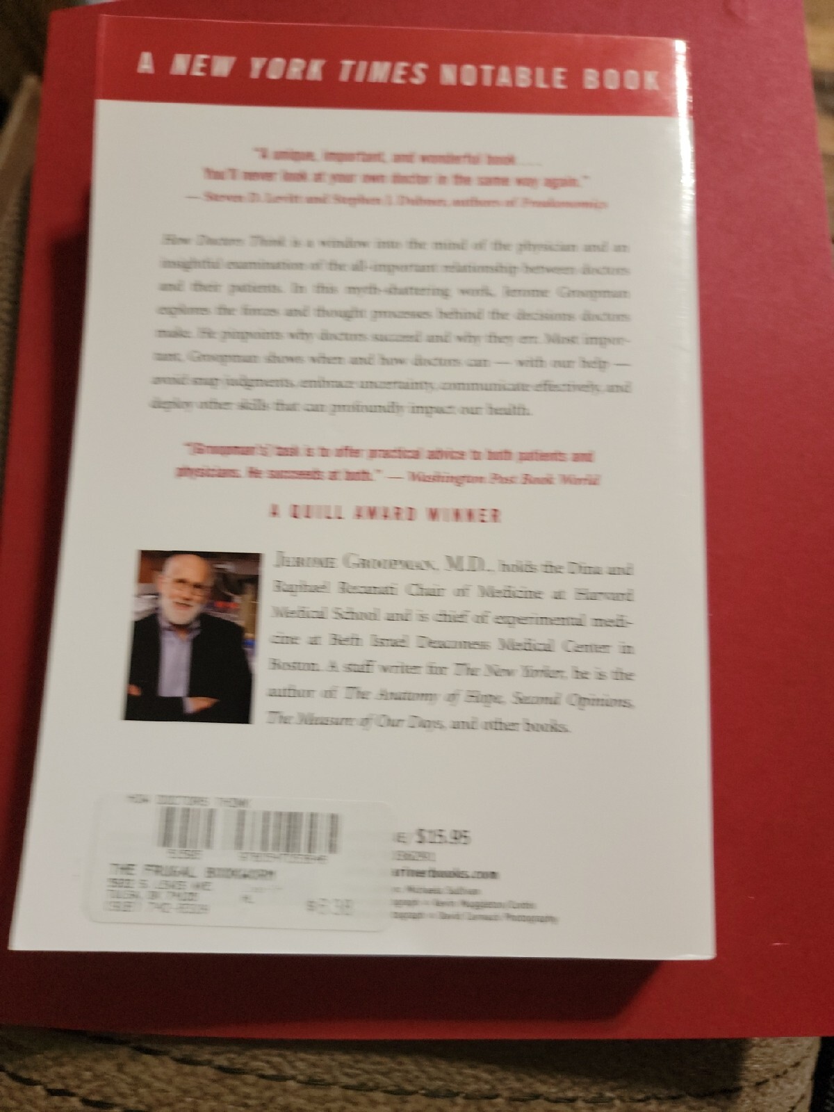 How Doctors Think by Jerome Groopman (2008, Trade Paperback)