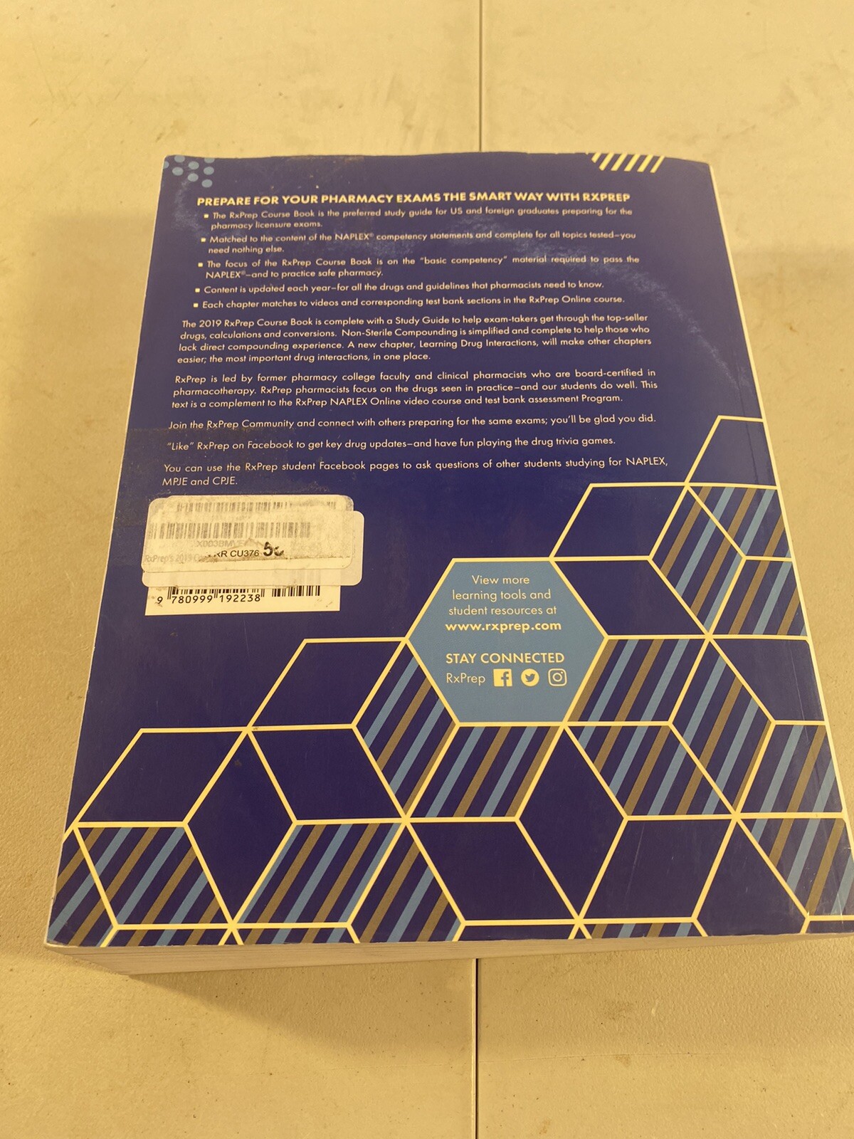 RxPrep’s 2019 Course Book for pharmacist licensure exam preparation – Great!!