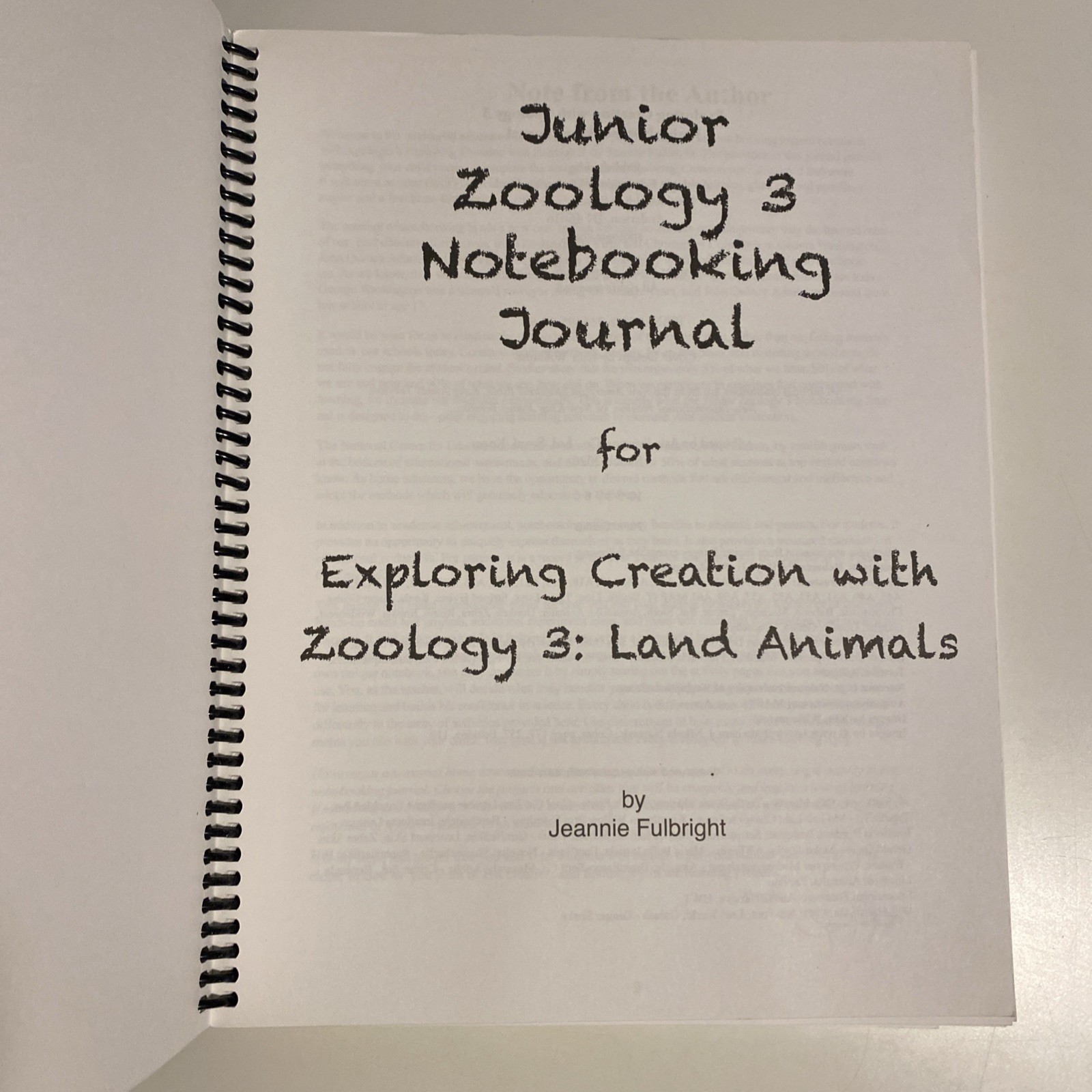 Apologia Zoology 3: Junior Notebooking Journal, Clean Pages