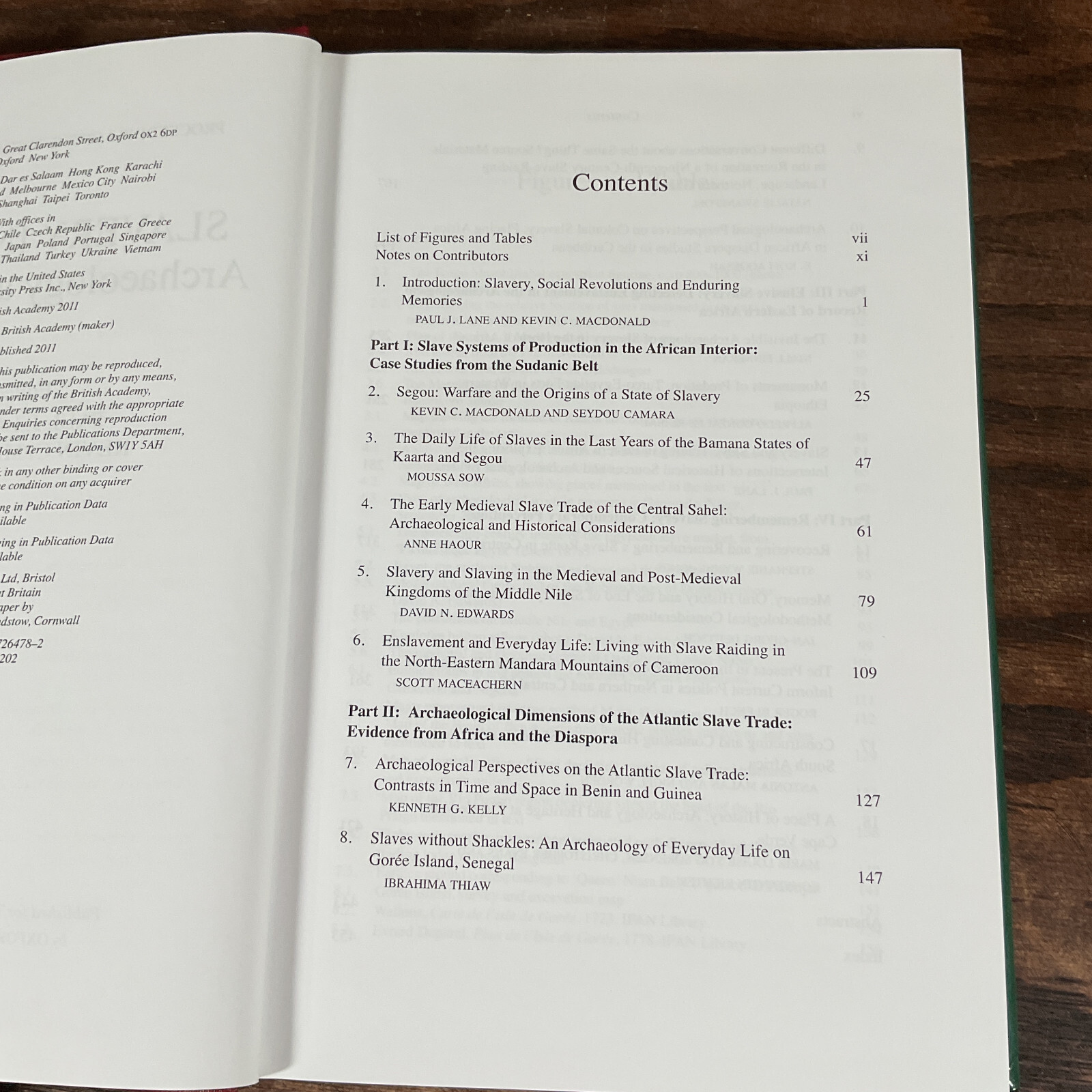 Slavery In Africa: Archaeology & Memory By Lane, Paul J.