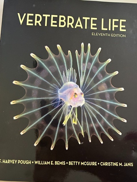 Vertebrate Life by Pough 11th Ed. 2019 soft cover