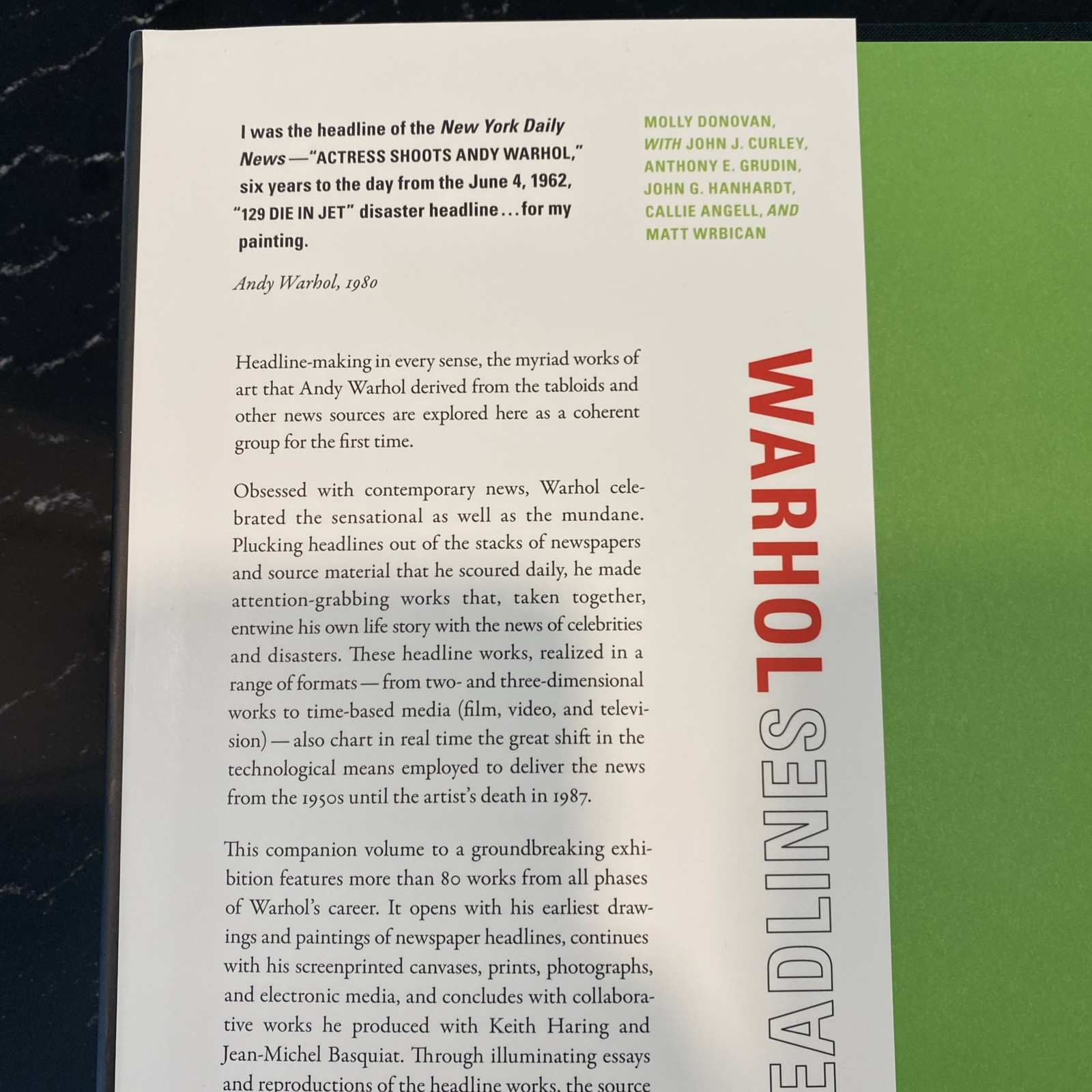 Warhol : Headlines National Gallery of Art Washington Hard Cover