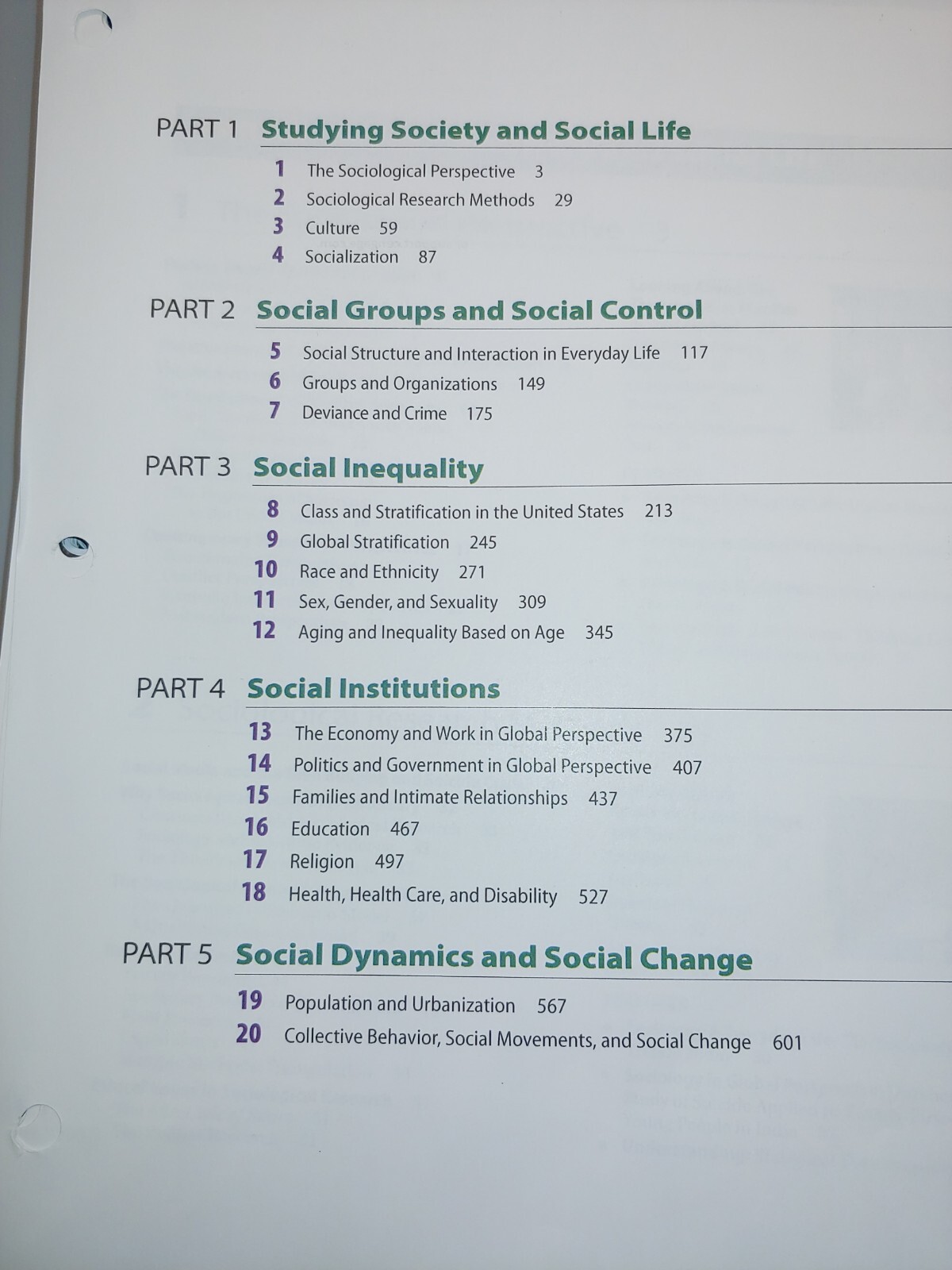 Sociology in Our Times 12 edition Diana Kendall – Full Version Loose-leaf