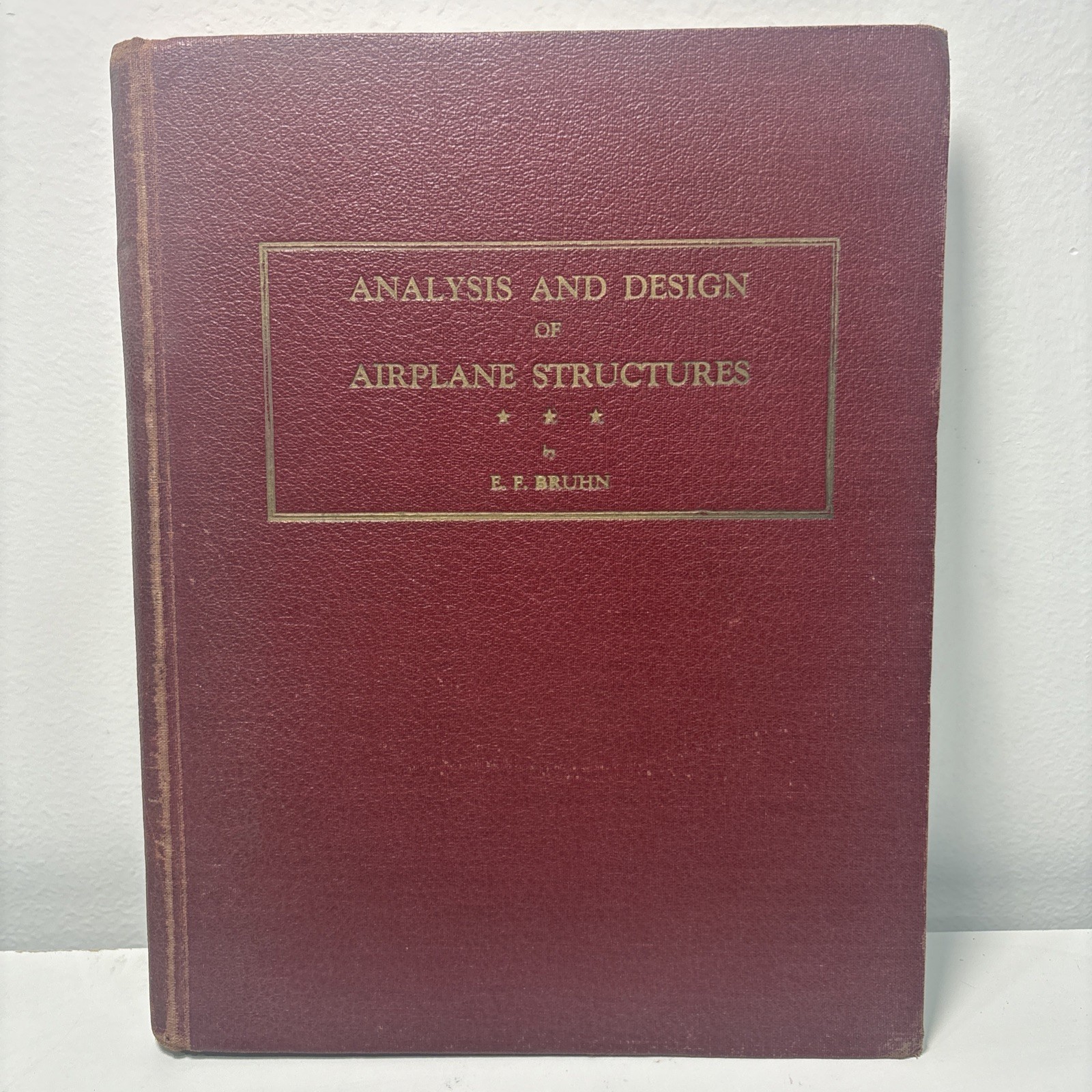 Analysis And Design of Flight Vehicle Structures By E.F. Bruhn 1947 Vintage HC