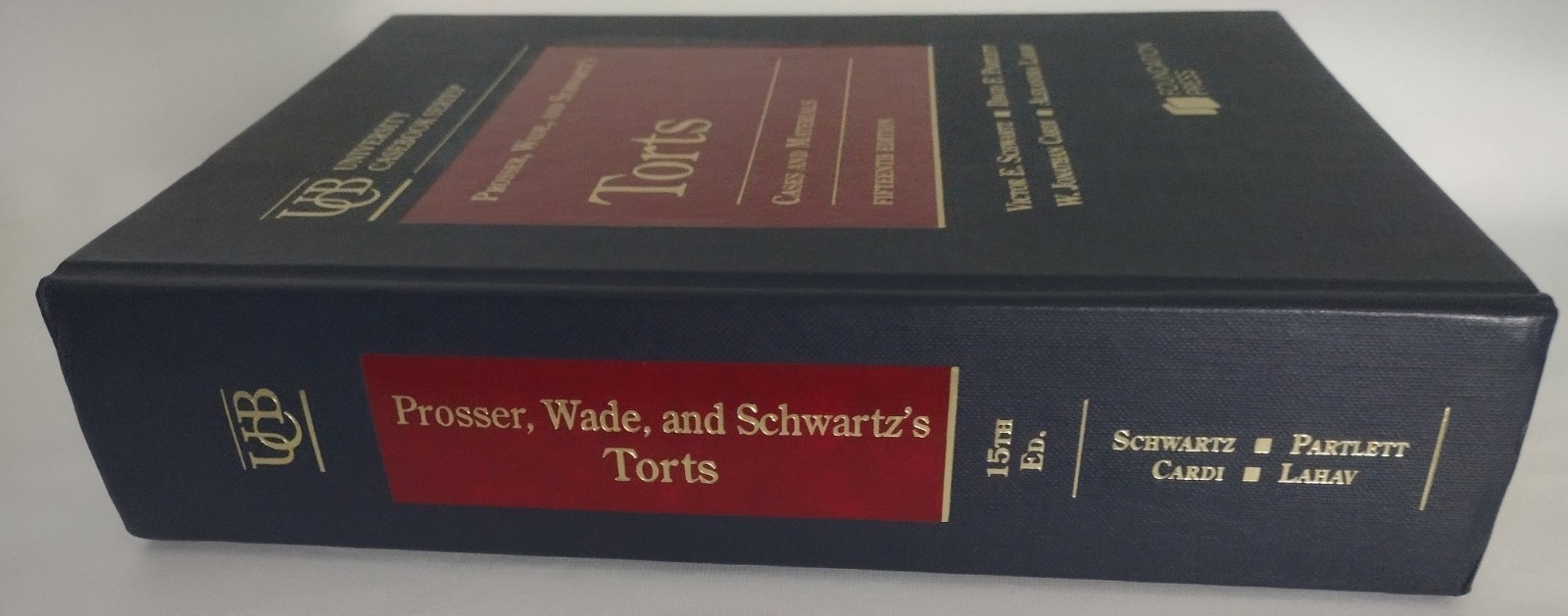 Prosser, Wade, and – Hardcover, by Schwartz Victor; Partlett – Very Good