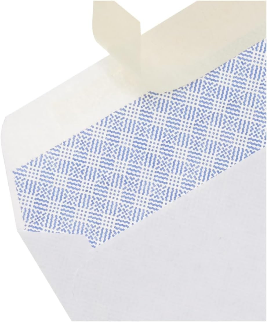 #10 Security-Tinted Self-Seal Business Envelopes with Left Window, Peel & Seal C