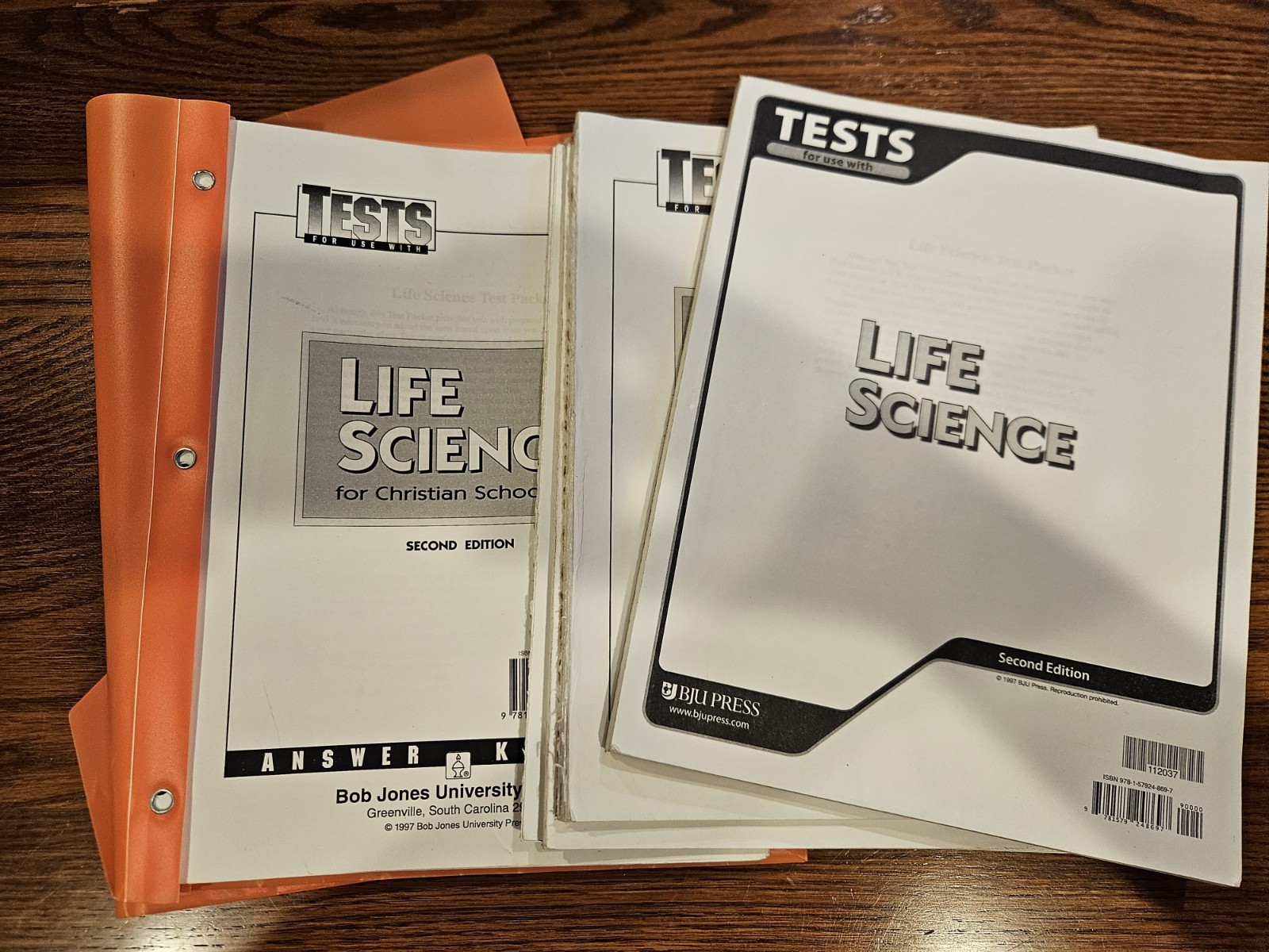 BJU Press Life Science 2nd Edition Complete Set student and teacher books
