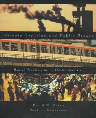Private Troubles and Public Issues: – Paperback, by Simon David R.; – Acceptable