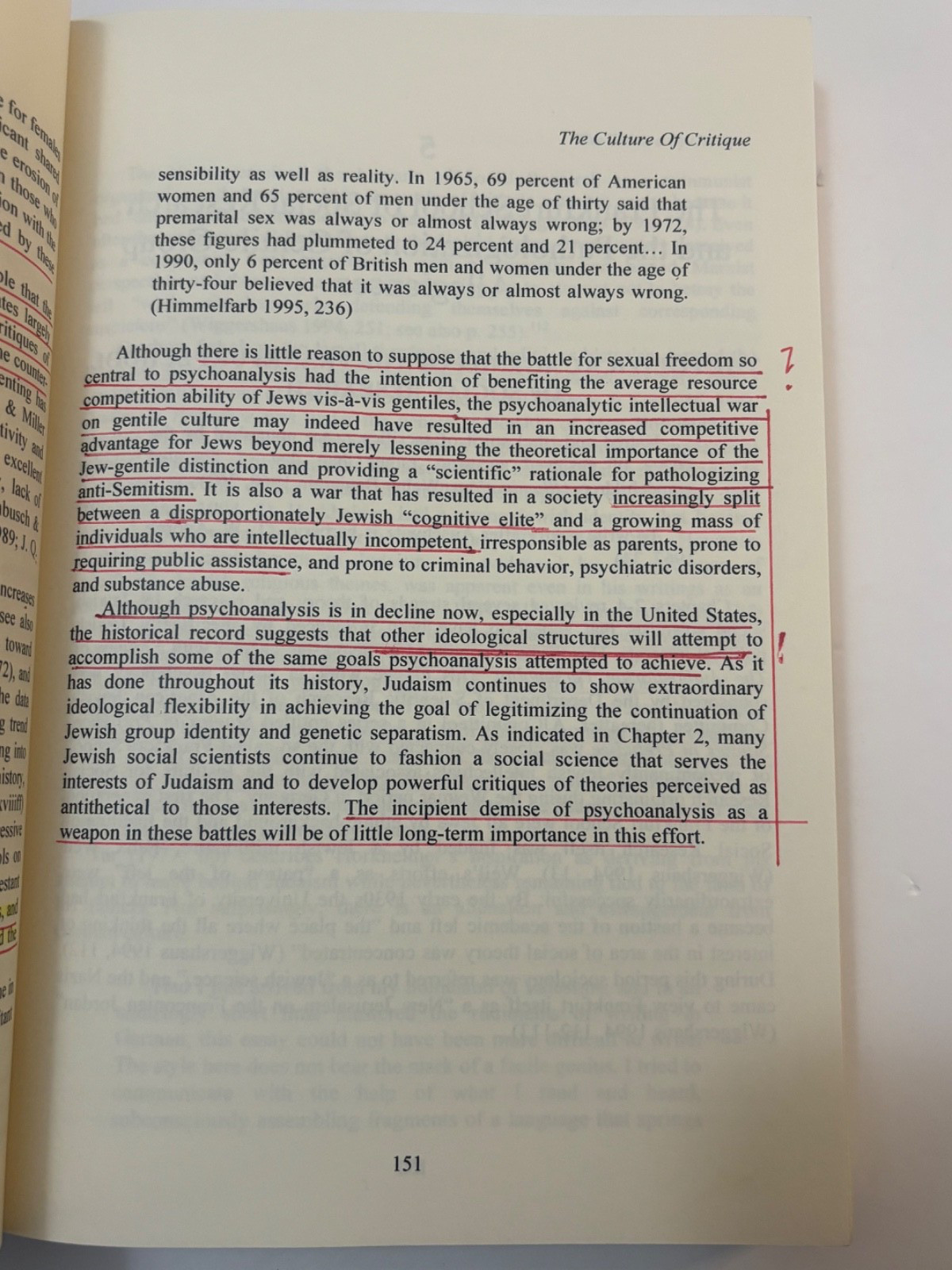 The Culture of Critique: An Evolutionary Analysis of Jewish Involvement in Twent