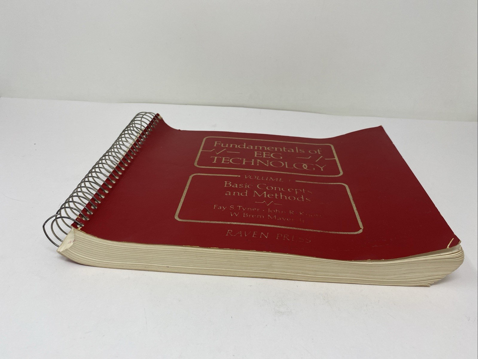 Fundamentals EEG Technology Vol 1 Tyner Spiral Bound 1985 Raven Press Lippincott