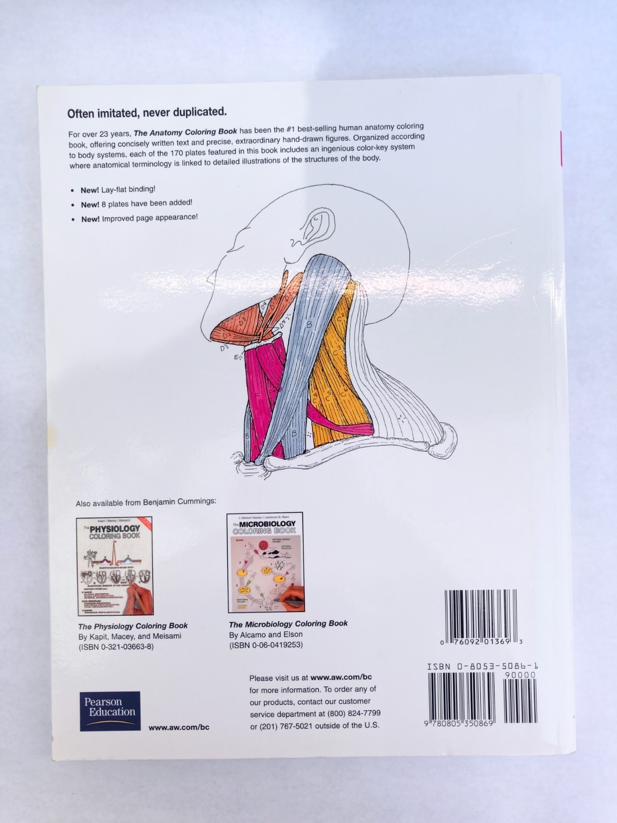 The Anatomy Coloring Book by Wynn Kapit & Lawrence Elson Softcover Never Used