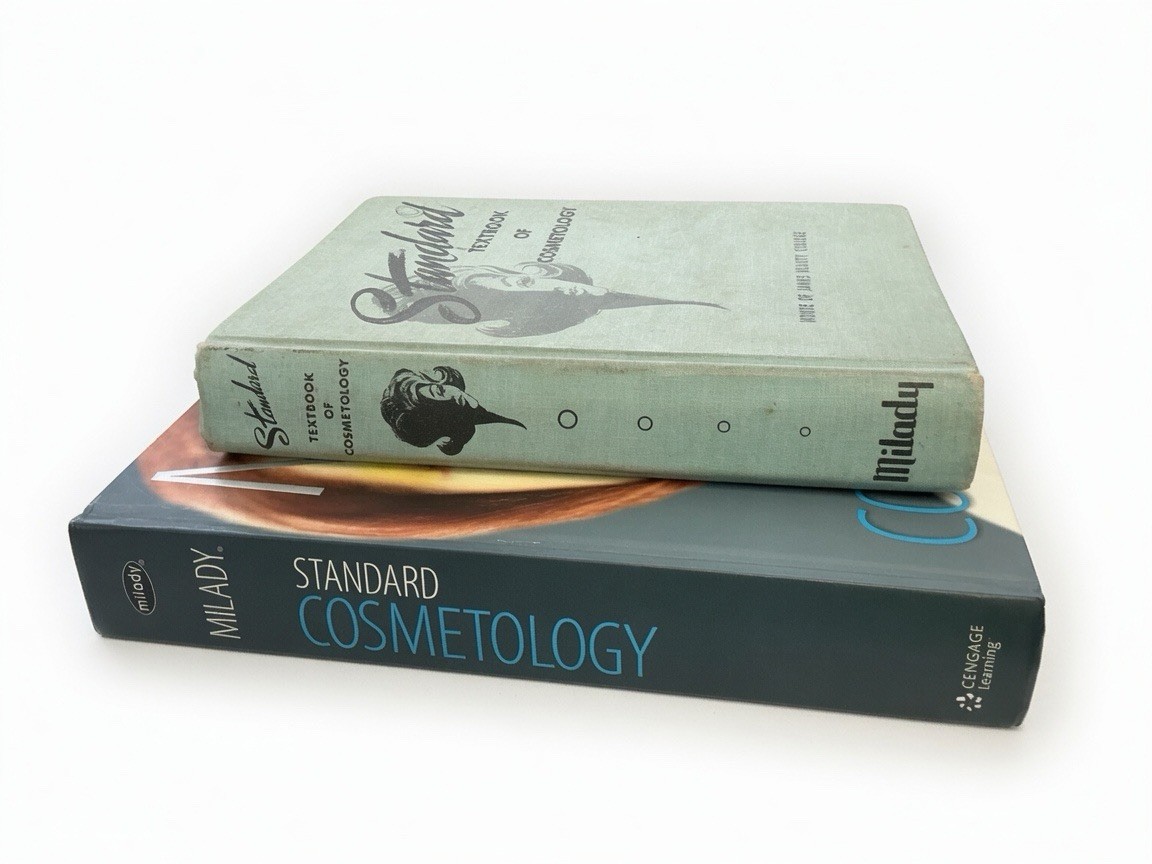 Milady Standard Cosmetology Textbooks Bundle – Vintage 1967 + Modern Edition