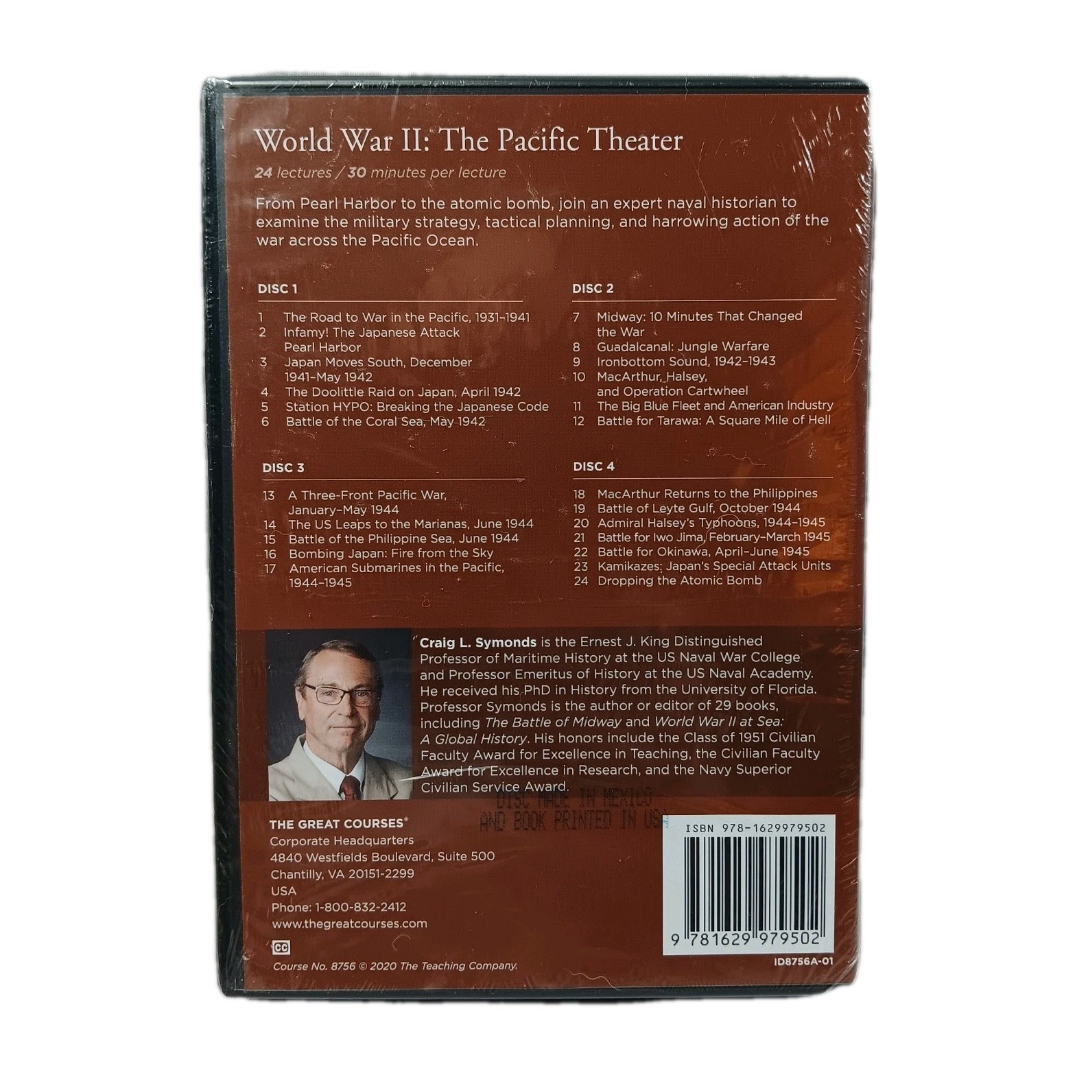 Teaching Company The Great Courses World War II The Pacific Theater Book & DVD