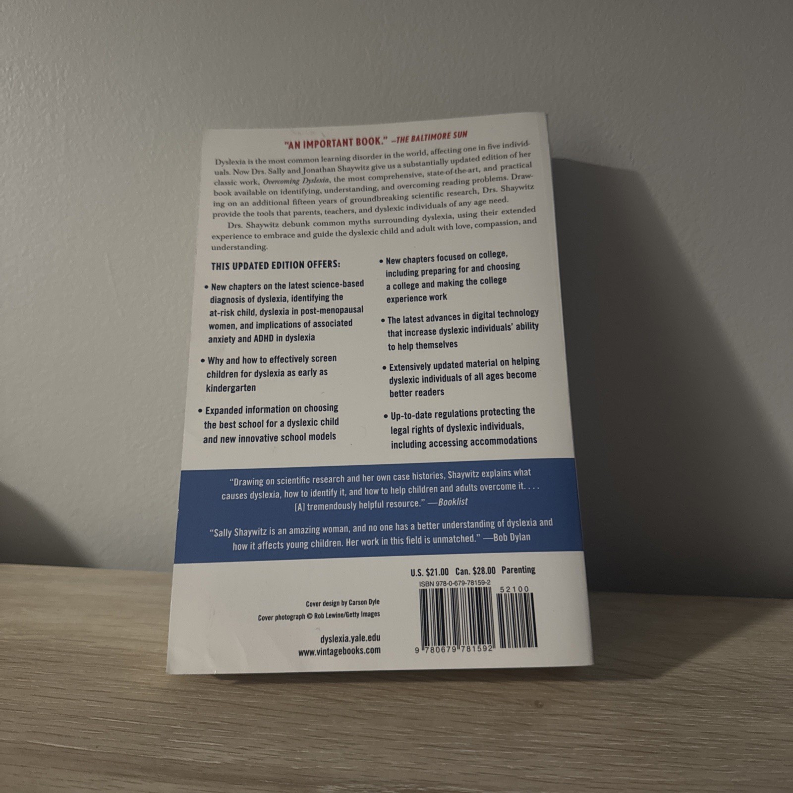 Overcoming Dyslexia (2020 Edition) Second Edition by Sally Shaywitz (Paperback)