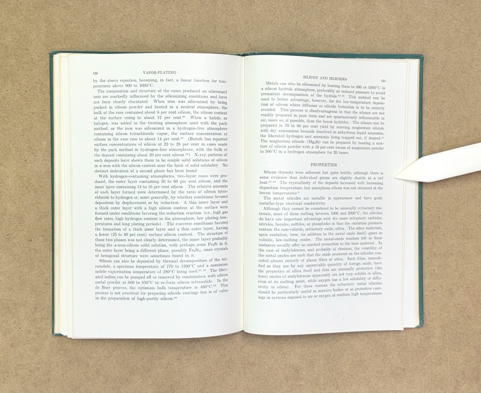 LANL Copy! VTG 1955 Vapor-Plating by Powell, Campbell & Gonser HC 1st Edition