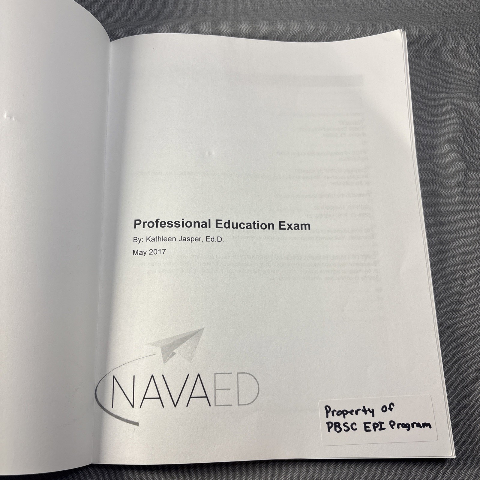 Navaed FTCE Professional Educator Exam Book Study Guide Kathleen Jasper Ed.D.